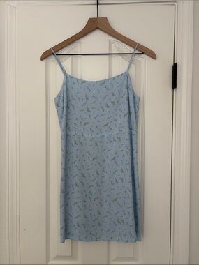 Sophie Rue Pale Blue Floral Cami Dress, size XS